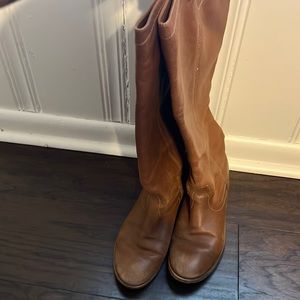 Knee high wide calf boots